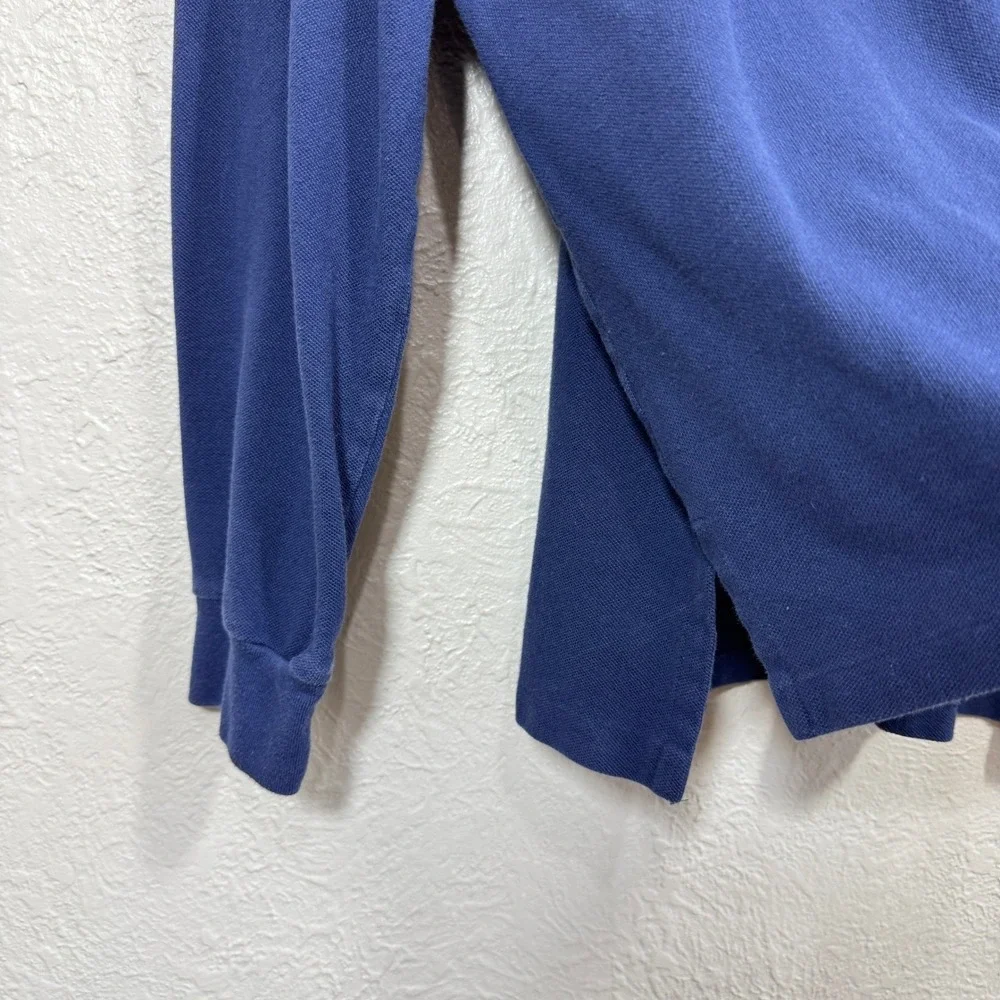 Polo Ralph Lauren Long Sleeve Polo Top XXL Navy Custom Fit Preppy 100% Cotton